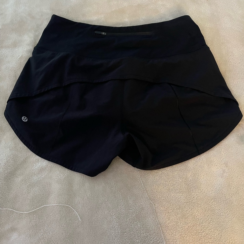 lululemon athletica Black Athletic Shorts Lightweight Design